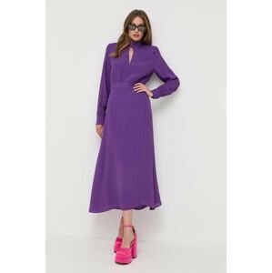 Šaty Ivy Oak fialová barva, maxi