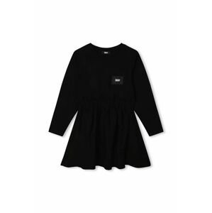 Dívčí šaty Dkny černá barva, mini