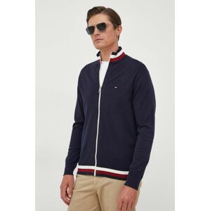 Kardigan Tommy Hilfiger pánský, tmavomodrá barva