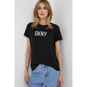 Tričko Dkny černá barva, P03ZBDNA