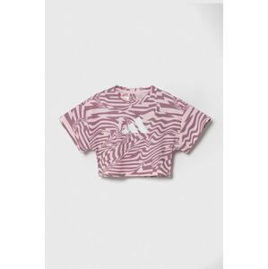 Tričko adidas růžová barva
