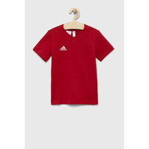 Dětské bavlněné tričko adidas Performance ENT22 TEE Y červená barva