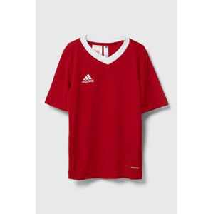Dětské tričko adidas Performance červená barva