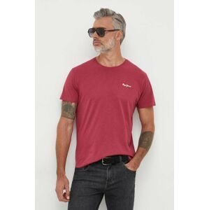 Bavlněné tričko Pepe Jeans Wiltshire růžová barva, s potiskem