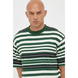 Bavlněné tričko Marc O'Polo DENIM zelená barva