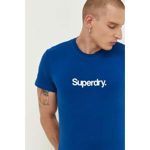 Bavlněné tričko Superdry s potiskem