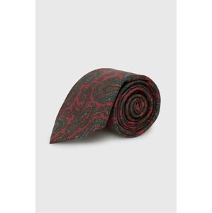 Hedvábná kravata Polo Ralph Lauren červená barva