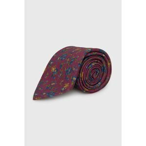Vlněná kravata Polo Ralph Lauren vínová barva