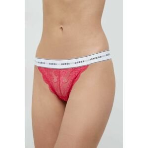 Kalhotky brazilky Guess BELLE růžová barva, O97E01 KBBT0