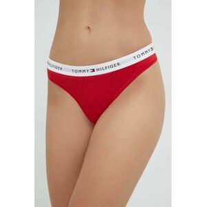 Tanga Tommy Hilfiger červená barva