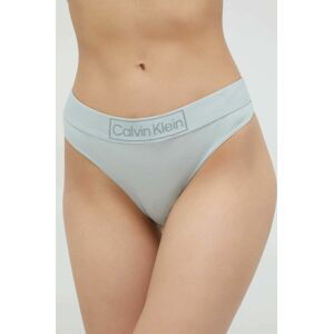 Tanga Calvin Klein Underwear tyrkysová barva