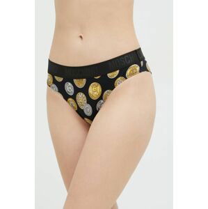 Kalhotky brazilky Moschino Underwear černá barva