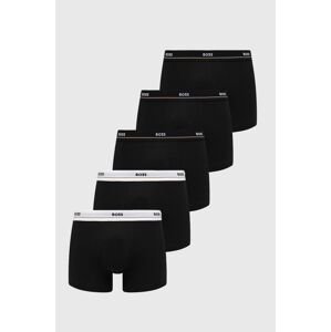Boxerky BOSS 5 - Pack pánské, černá barva