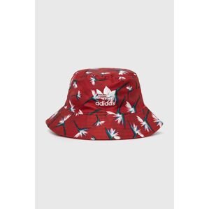 Oboustranný klobouk adidas Originals Thebe Magugu červená barva