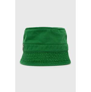 Bavlněná čepice Superdry zelená barva