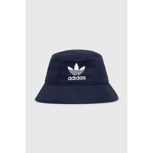 Bavlněná čepice adidas Originals tmavomodrá barva