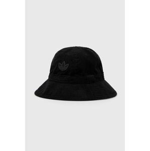 Manšestrový klobouok adidas Originals černá barva, HM1715-BLACK