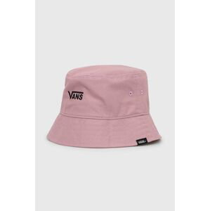Bavlněná čepice Vans růžová barva