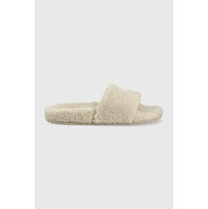 Pantofle Tommy Jeans Tommy Jeans Warm Slipper béžová barva