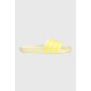 Pantofle adidas dámské, žlutá barva