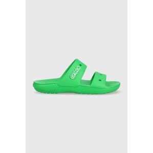 Pantofle Crocs Classic Crocs Sandal dámské, zelená barva