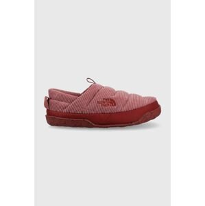 Pantofle The North Face WOMEN S NUPTSE MULE CORDUROY fialová barva