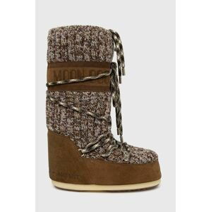 Sněhule Moon Boot Icon Wool hnědá barva, 14027800.SIGARO-SIGARO