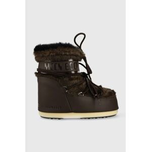 Sněhule Moon Boot Icon Low Faux Fur hnědá barva