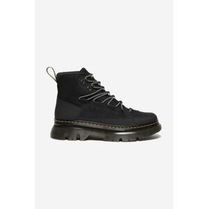 Nízké kozačky Dr. Martens Boury 27831001 dámské, černá barva, na plochém podpatku, 27831001-black