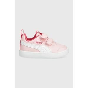 Dětské sneakers boty Puma růžová barva