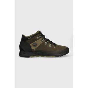 Boty Timberland Sprint Trekker Mid Fab Wp pánské, zelená barva, TB0A5NFK3271