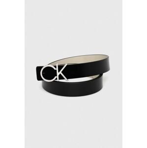 Oboustranný kožený pásek Calvin Klein dámský, béžová barva