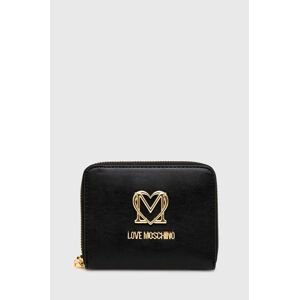 Peněženka Love Moschino černá barva