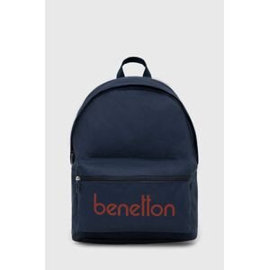 Dětský batoh United Colors of Benetton tmavomodrá barva, velký, vzorovaný