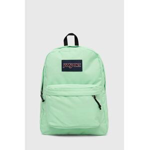 Batoh Jansport zelená barva, velký, hladký