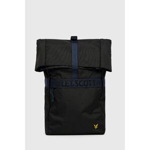 Batoh Lyle & Scott černá barva, velký, hladký