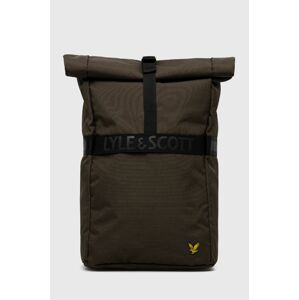 Batoh Lyle & Scott zelená barva, velký, hladký