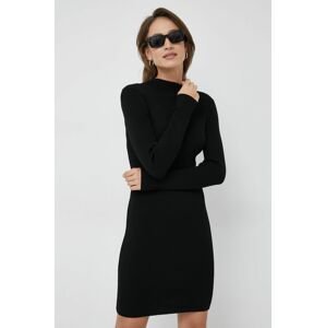 Šaty Calvin Klein černá barva, mini
