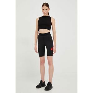 Tréninkové šortky Puma X Vogue dámské, černá barva, s potiskem, high waist, 535080-01