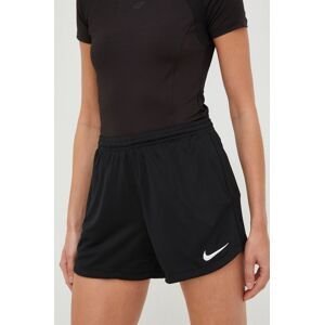 Tréninkové šortky Nike Park 20 dámské, černá barva, hladké, high waist