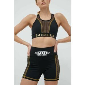 Tréninkové šortky LaBellaMafia Boxer dámské, černá barva, s potiskem, high waist