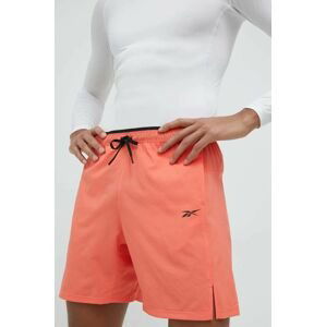 Tréninkové šortky Reebok Speed 2.0 pánské, oranžová barva