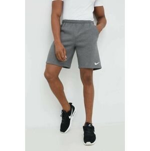 Tréninkové šortky Nike Fleece Team Club 20 pánské, šedá barva
