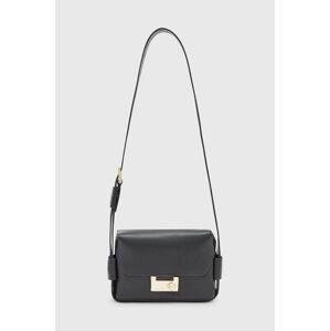 Kožená kabelka AllSaints FRANKIE CROSSBODY černá barva, WB572X