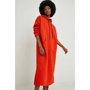 Šaty Answear Lab oranžová barva