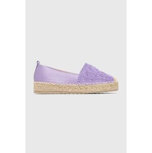 Espadrilky Answear Lab fialová barva