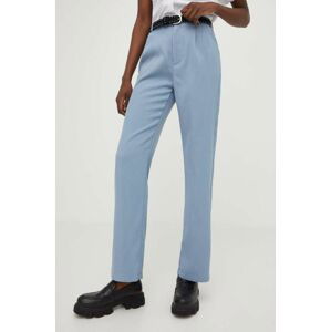 Kalhoty Answear Lab dámské, jednoduché, high waist