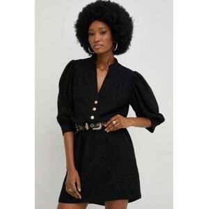 Šaty Answear Lab X limitovaná kolekce SISTERHOOD černá barva, mini