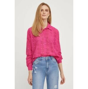 Košile Answear Lab růžová barva, regular, s klasickým límcem
