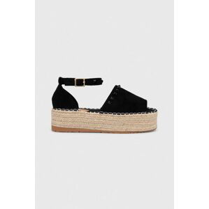 Espadrilky Answear Lab černá barva, na platformě